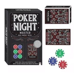 Poker Night Kit Master Card Game Set Family Game Night Beginner to Experienced
